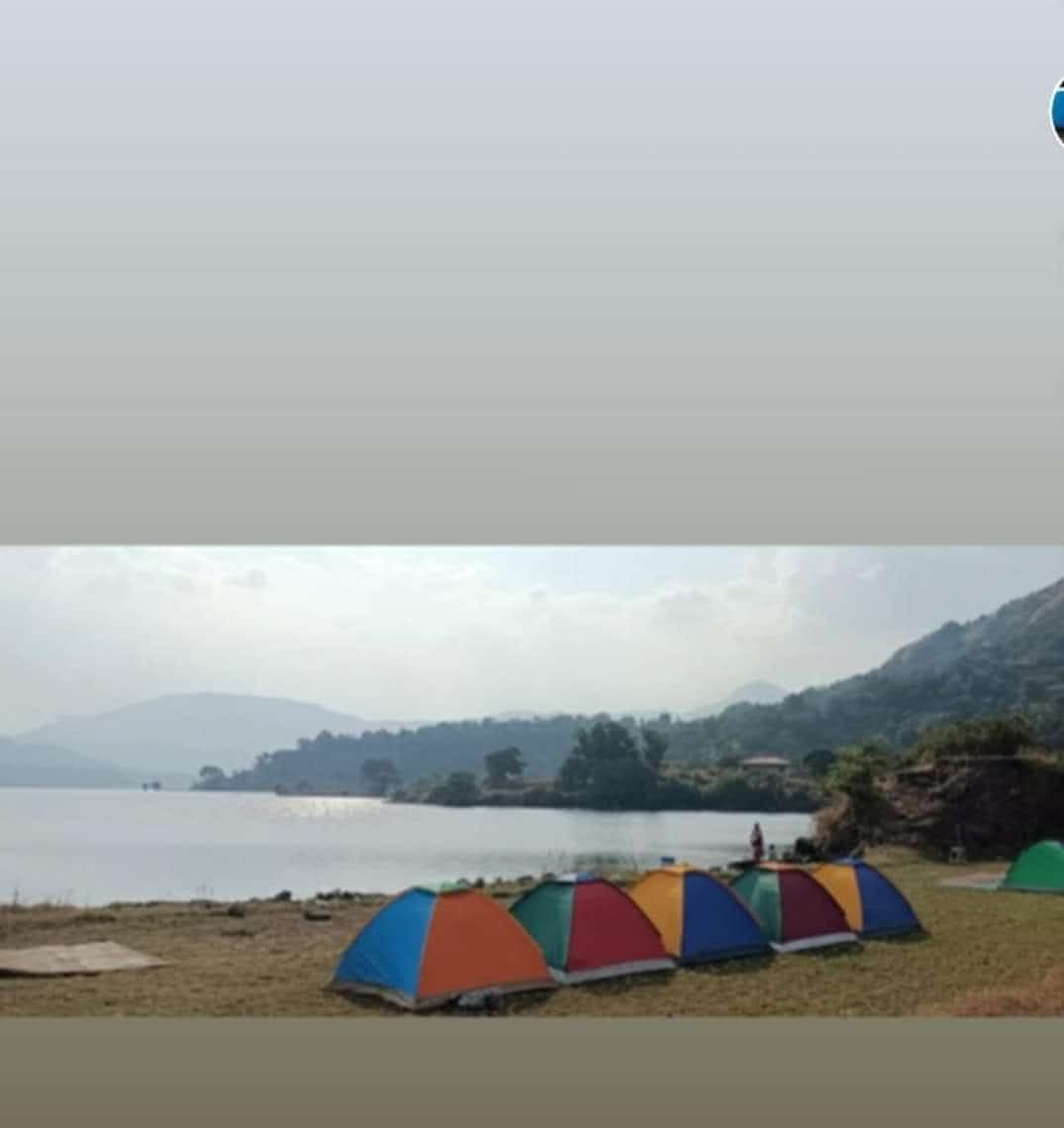 Lakeside camping